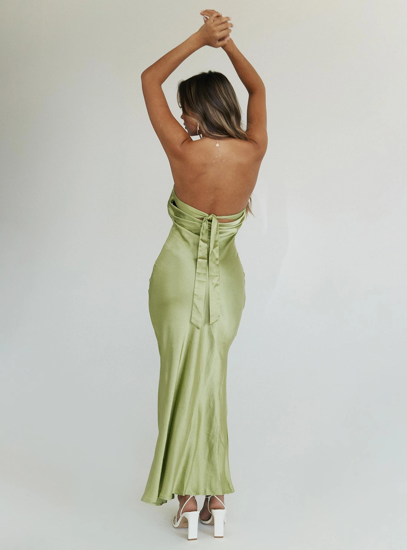 Haley Maxi Dress Green Polished Form