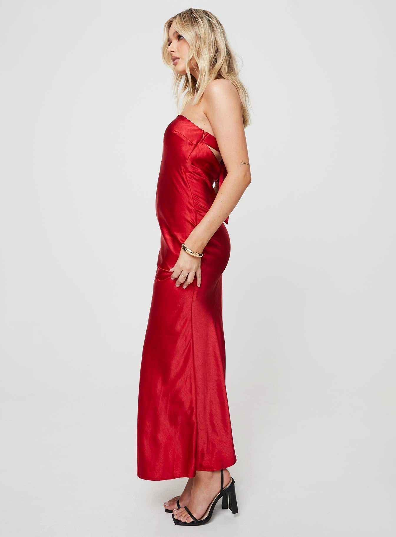 Feminine midi gown Smart Layer Haley Maxi Dress Red