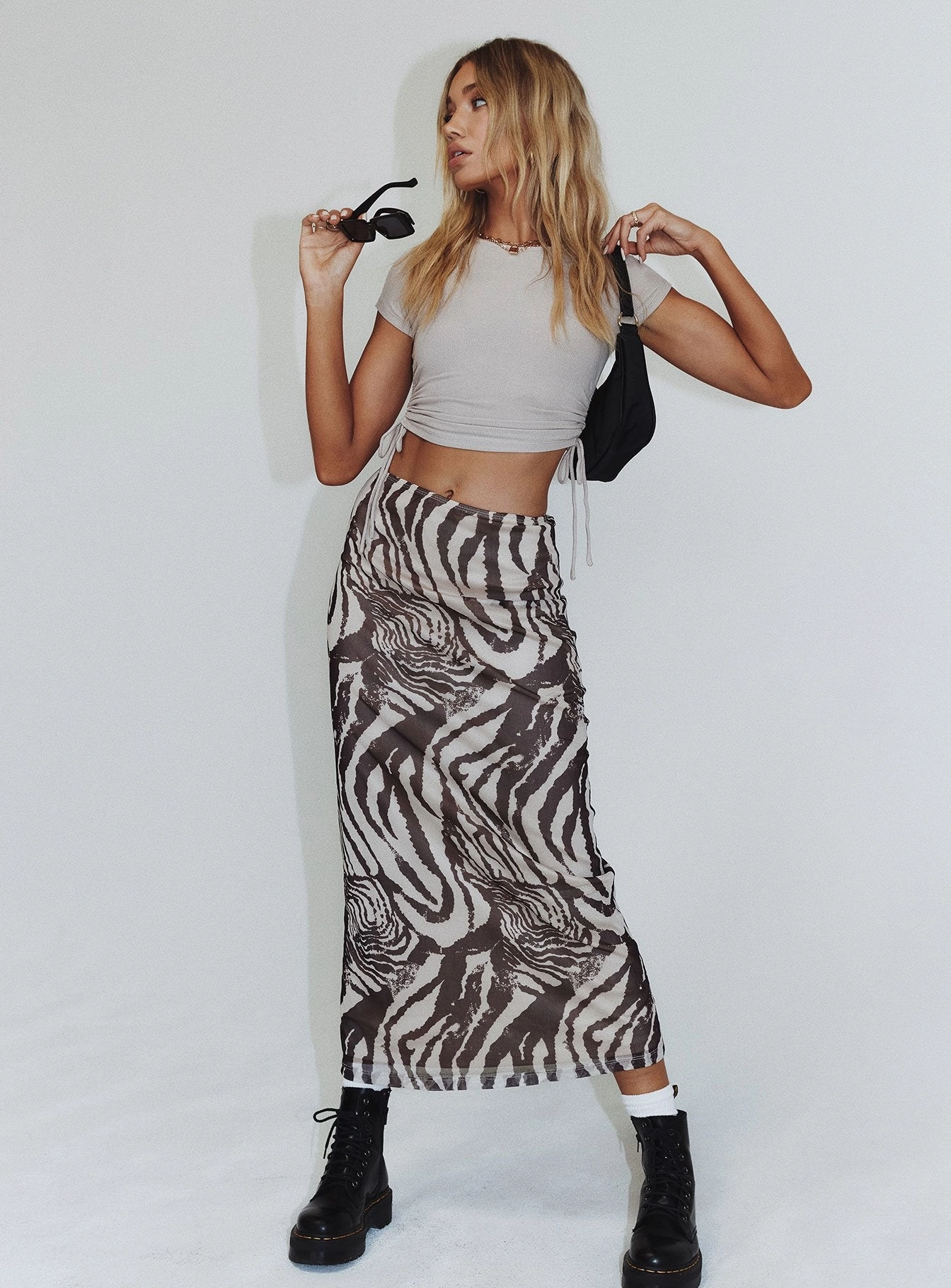 Harry Maxi Skirt Beige Versatile Fit