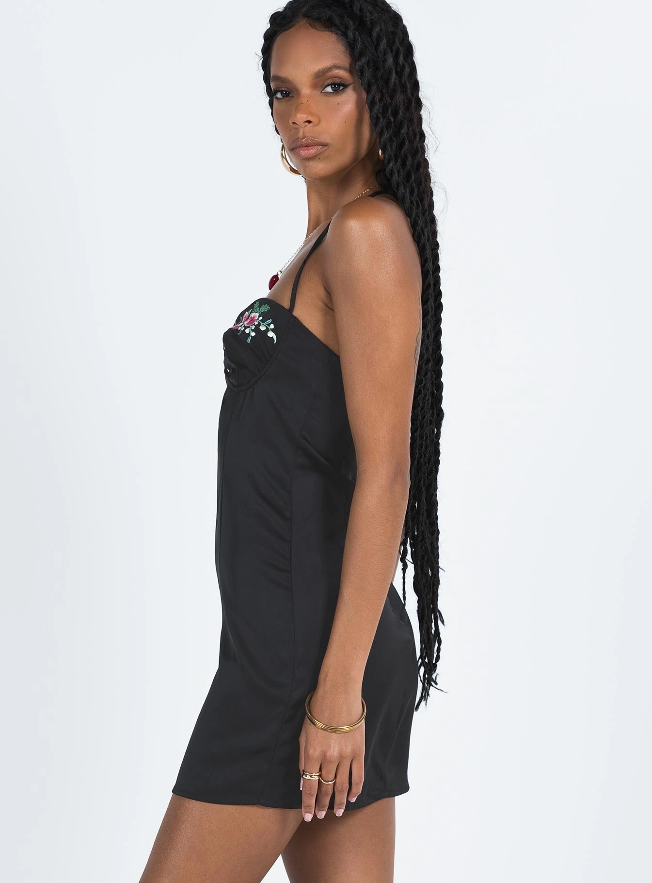 Hassie Mini Dress Black Noble Glow Classic Line