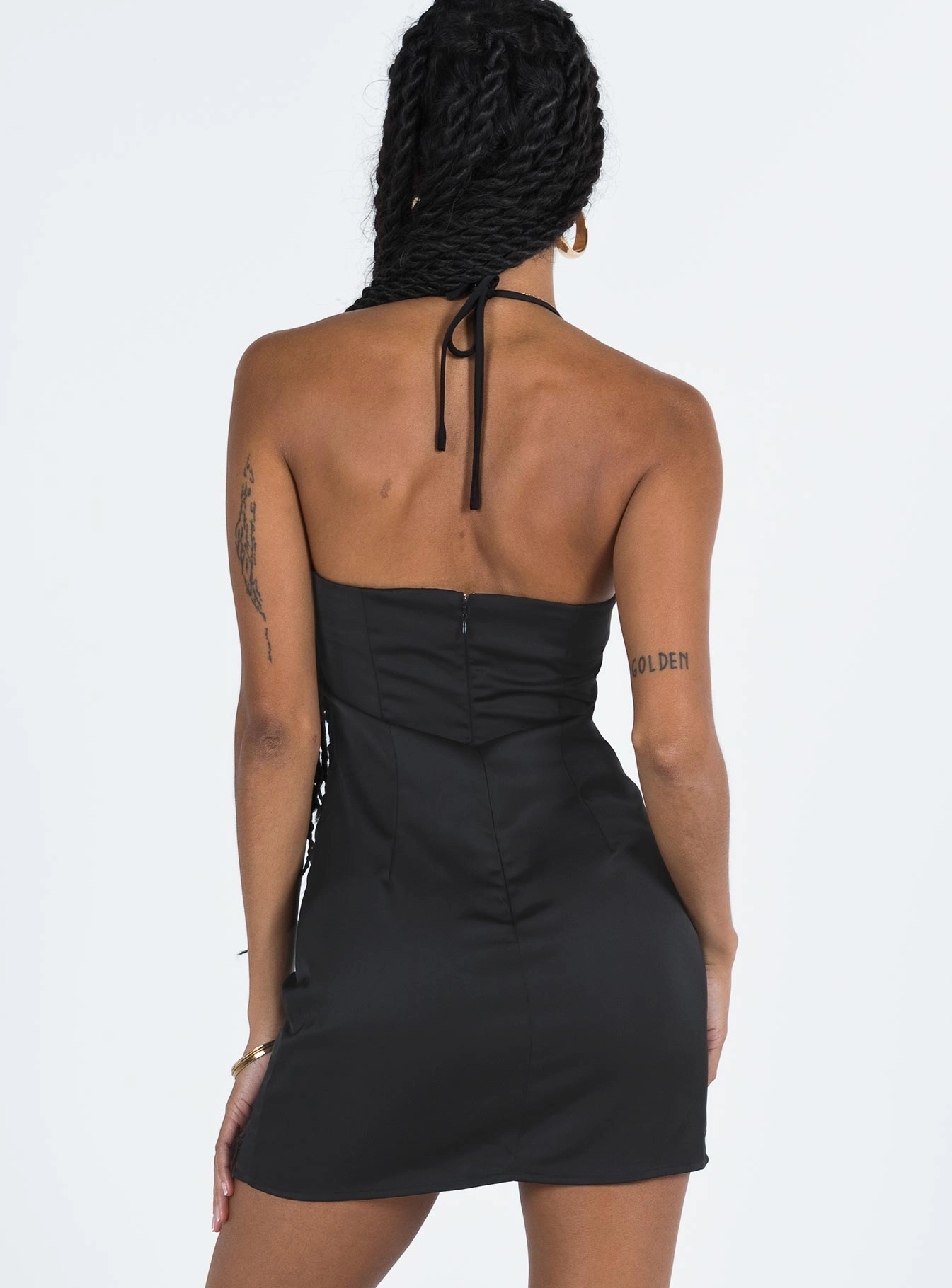 Chic beachwear dress Air Layer Hassie Mini Dress Black