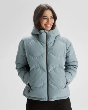 Anti Slip Shoulder Women's Frisco X Hooded Down Jacket - Vapor