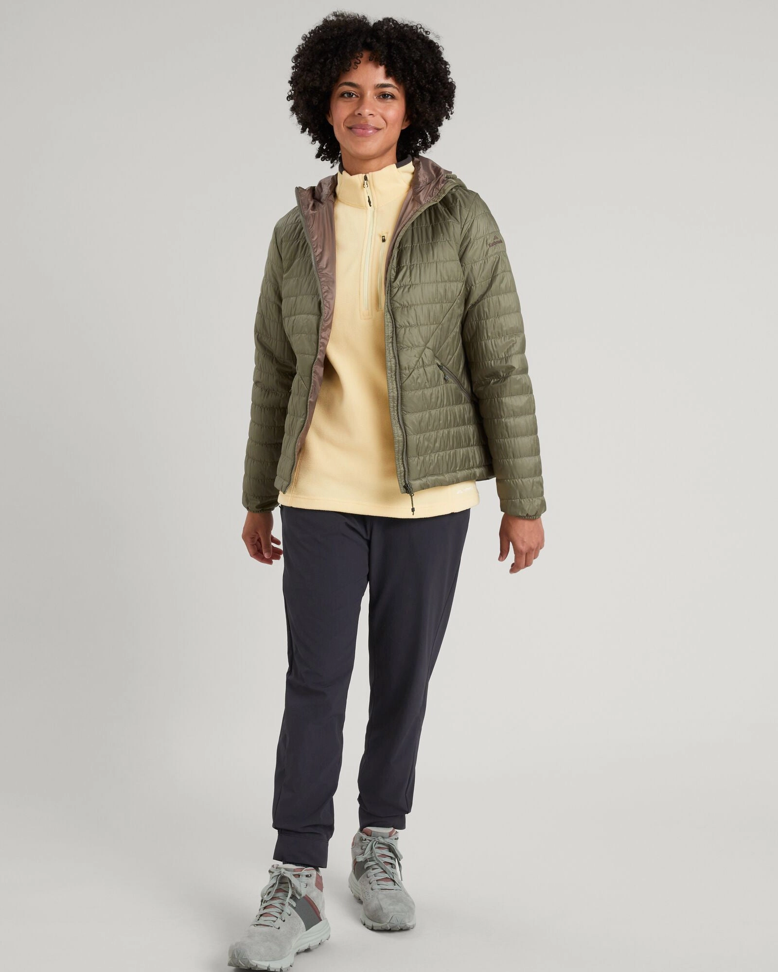 Heli R Women's novaLOFT Hooded Jacket - Beech Kangaroo Pocket