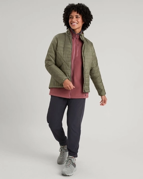 Heli R Women's novaLOFT Jacket - Beech Houndstooth Print Stretch Comfort Fit