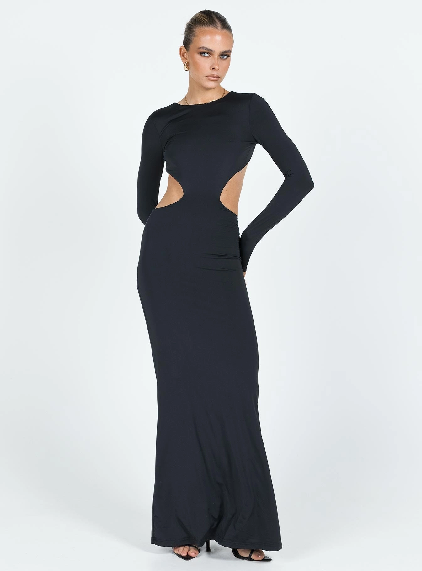 Heuston Backless Maxi Dress Black All Moments Figure-Skimming
