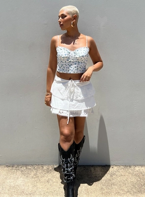 Outfit Lookbook Design innovation Malana Anglais Mini Skirt Ivory