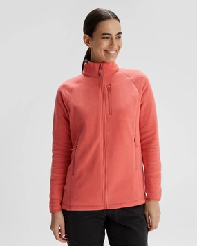 Women's Ridge 100 PrimaLoft Bio Fleece Jacket - Fruity Mild Weather Relaxed Fit Silhouette