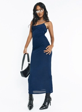 Shade Soft Modern Design Knox Maxi Dress Navy