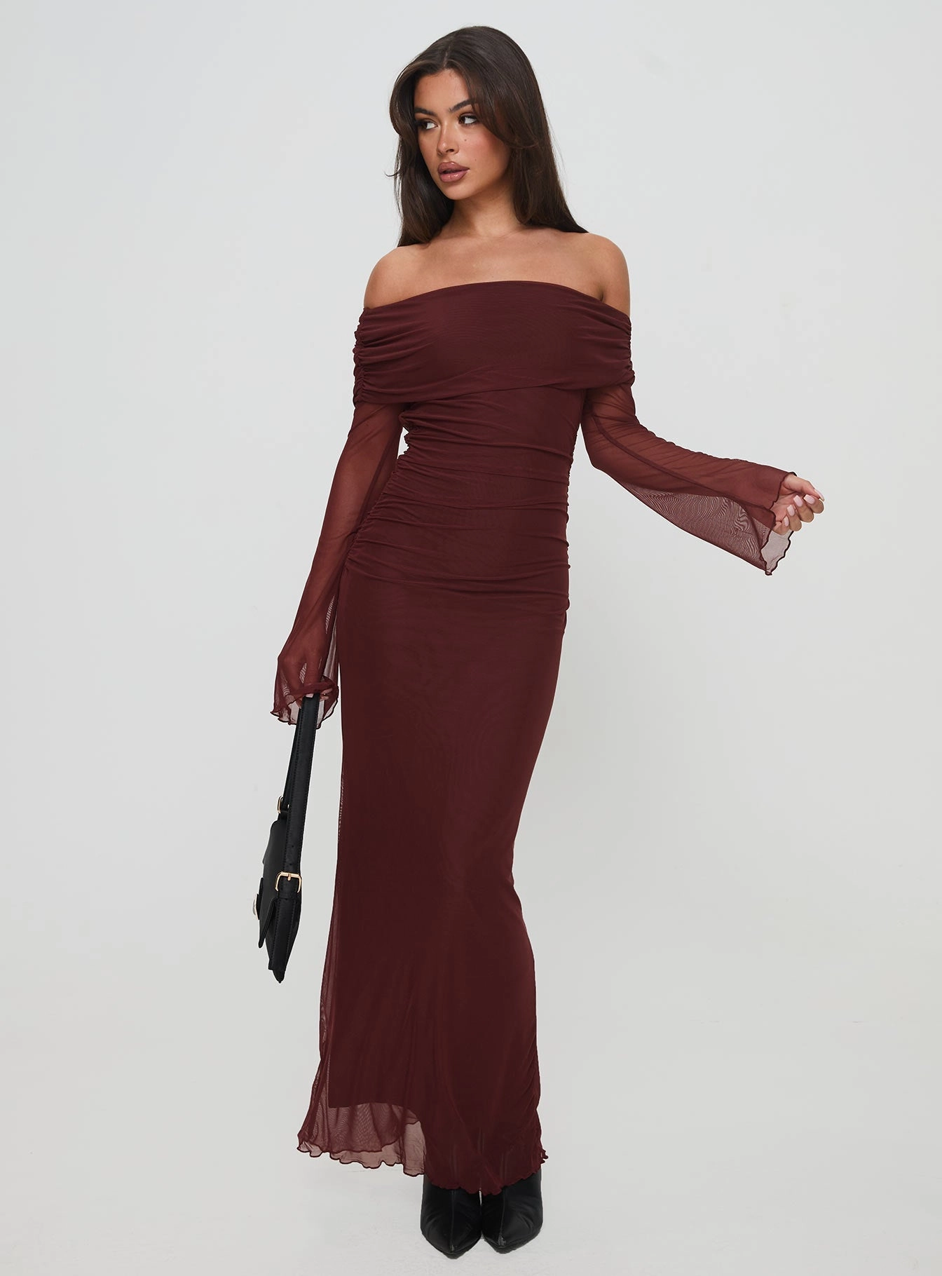 Perfect Look Consideration Maxi Dress Chocolate