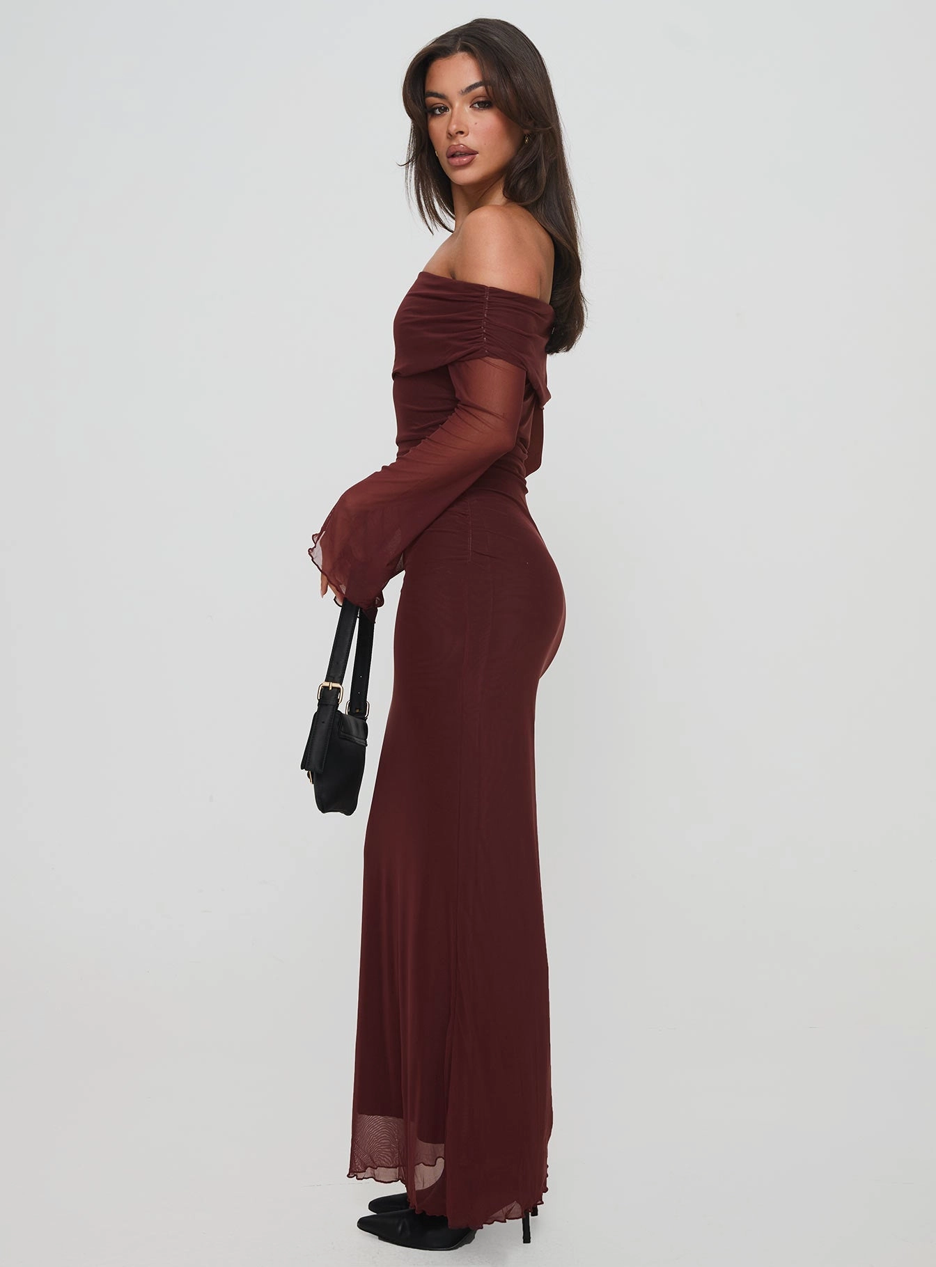 Chic Layer Consideration Maxi Dress Chocolate