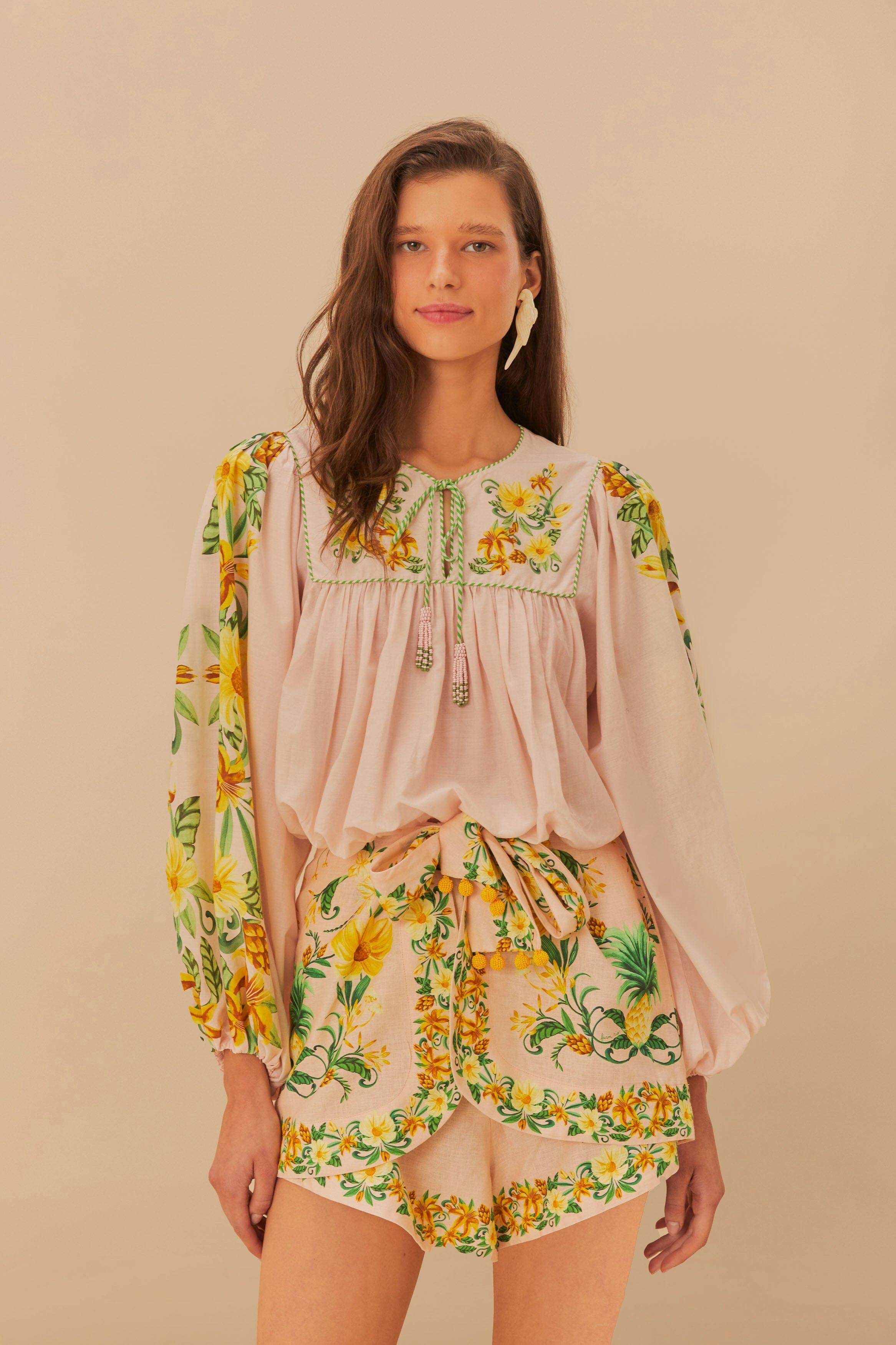 Durable Build Effortless Fit Pink Botanical Beauty LENZING? ECOVERO? Euroflax? Shorts