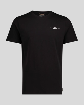 perfect for all-day wear Breathable touch Men's Mountain Rays Organic Cotton T-shirt - Black