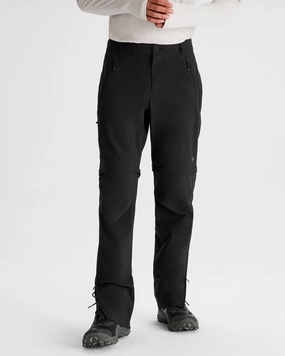 Men's Flinders Convertible Pants - Black Premium Stretch Sporty Appeal