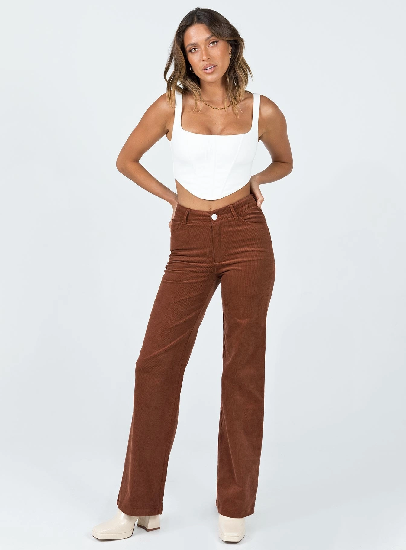 Stretch Comfort Sorcha Pants Brown