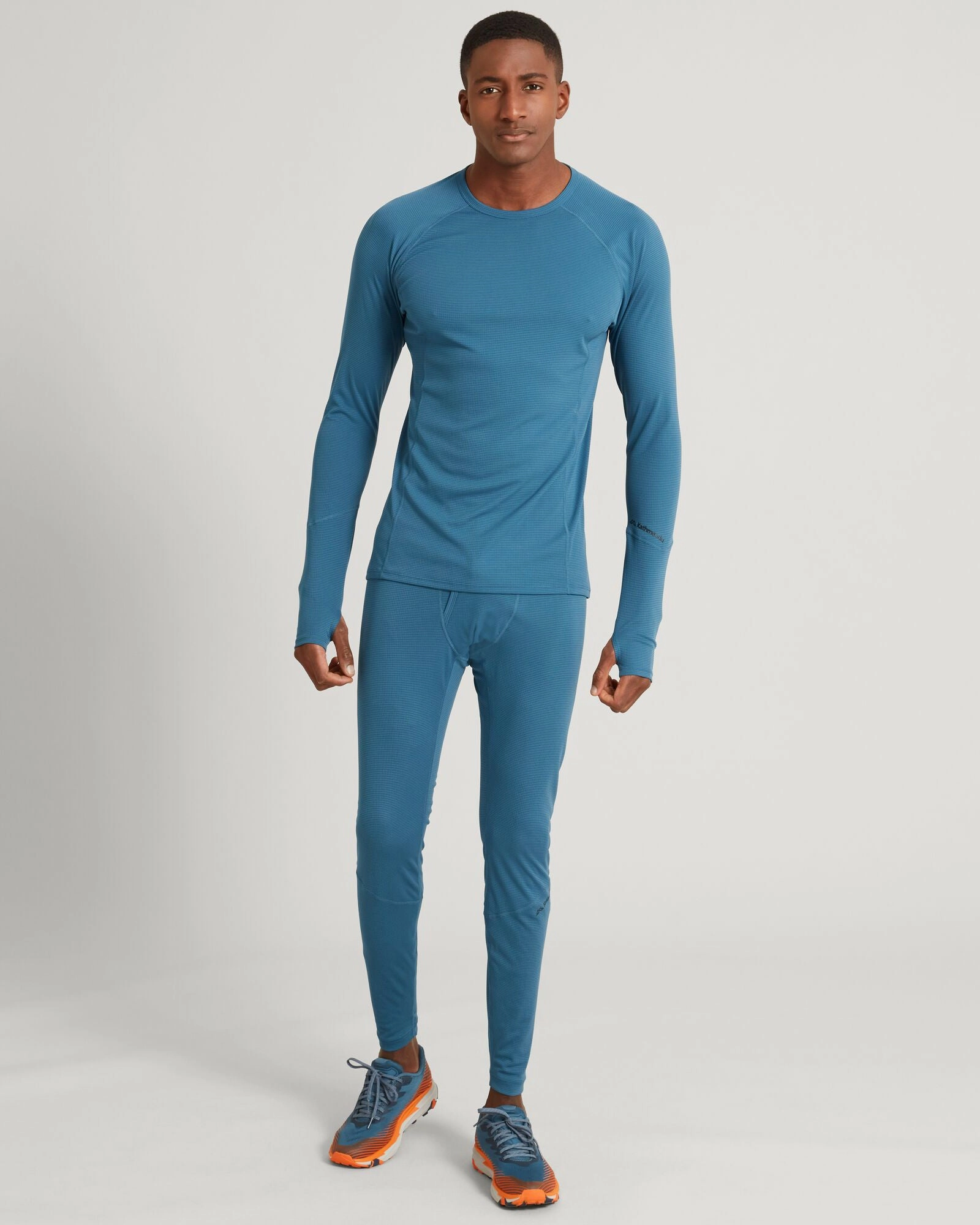 KMDAction Men's Long Sleeve Top - Steel Blue Friction Reducing Design