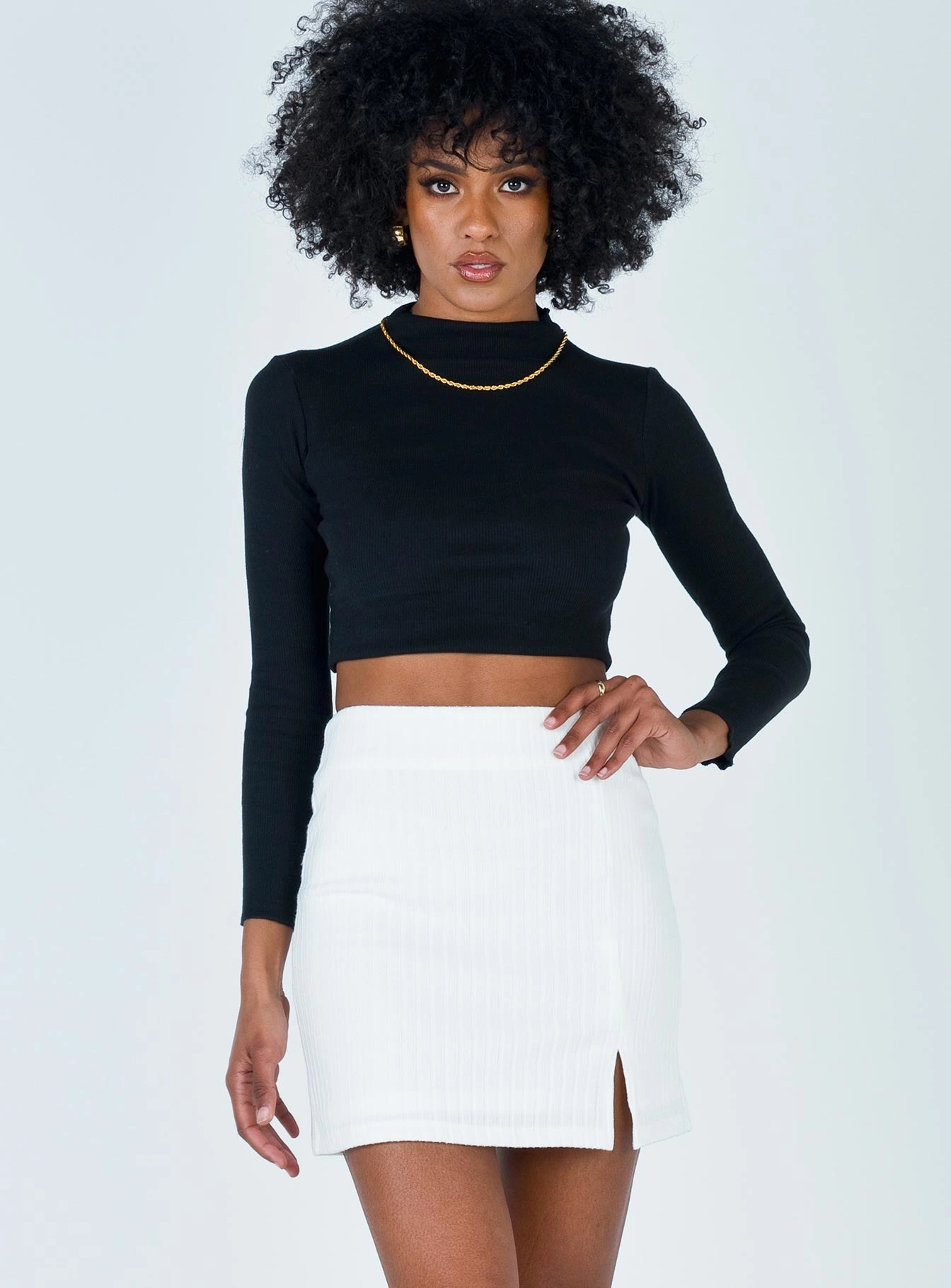 Human Movement Mini Skirt White Wedding guest
