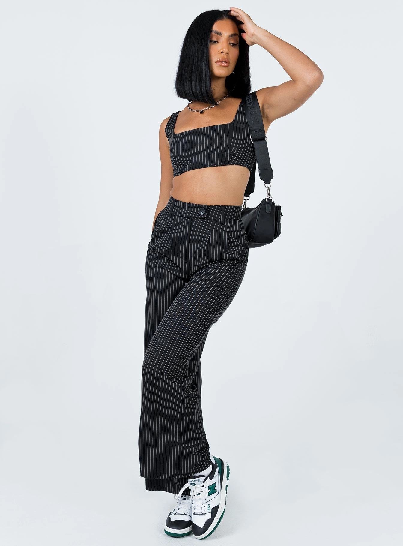 Huxley Set Black Stripe Anti Pilling Finish Non Irritating Tags