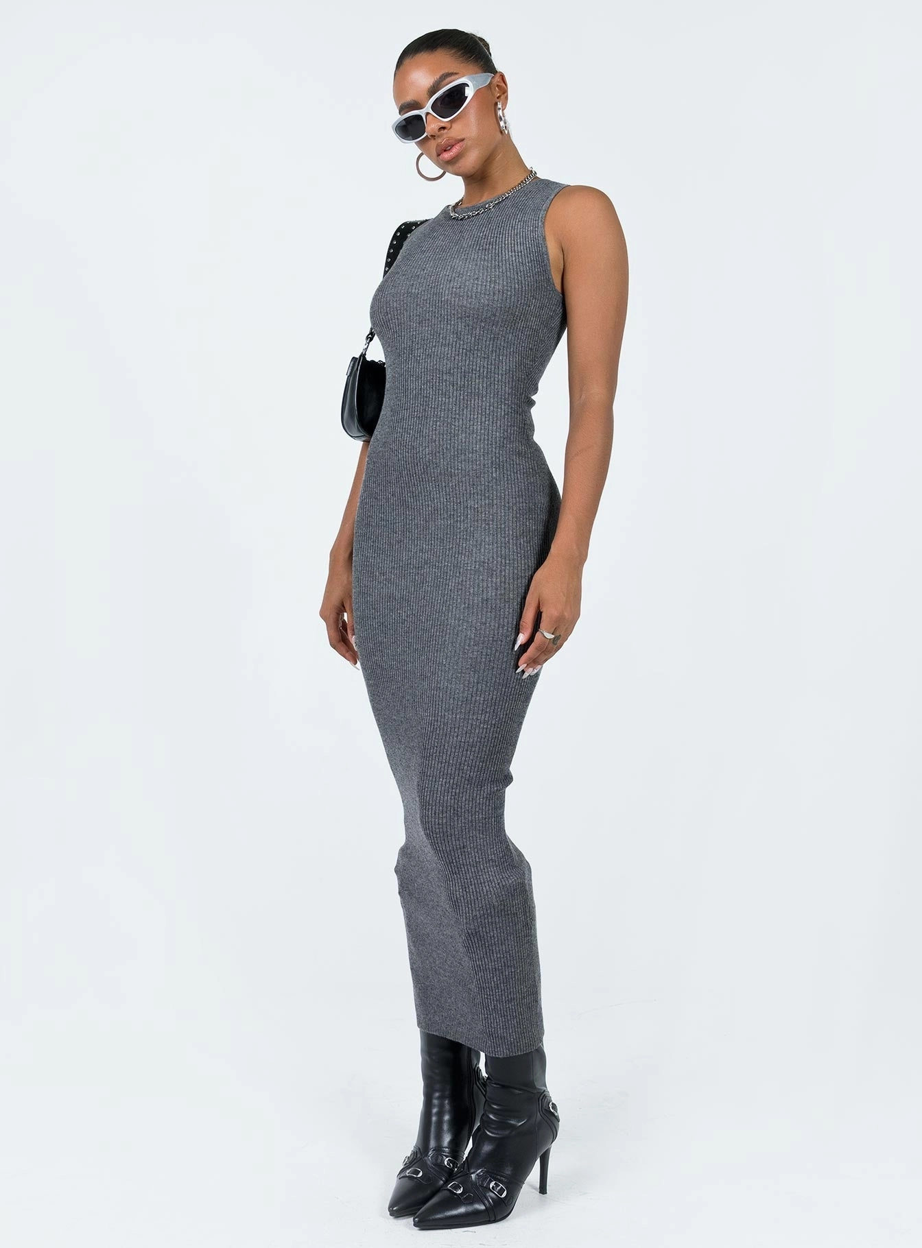 Light Soft Hyda Midi Dress Slate