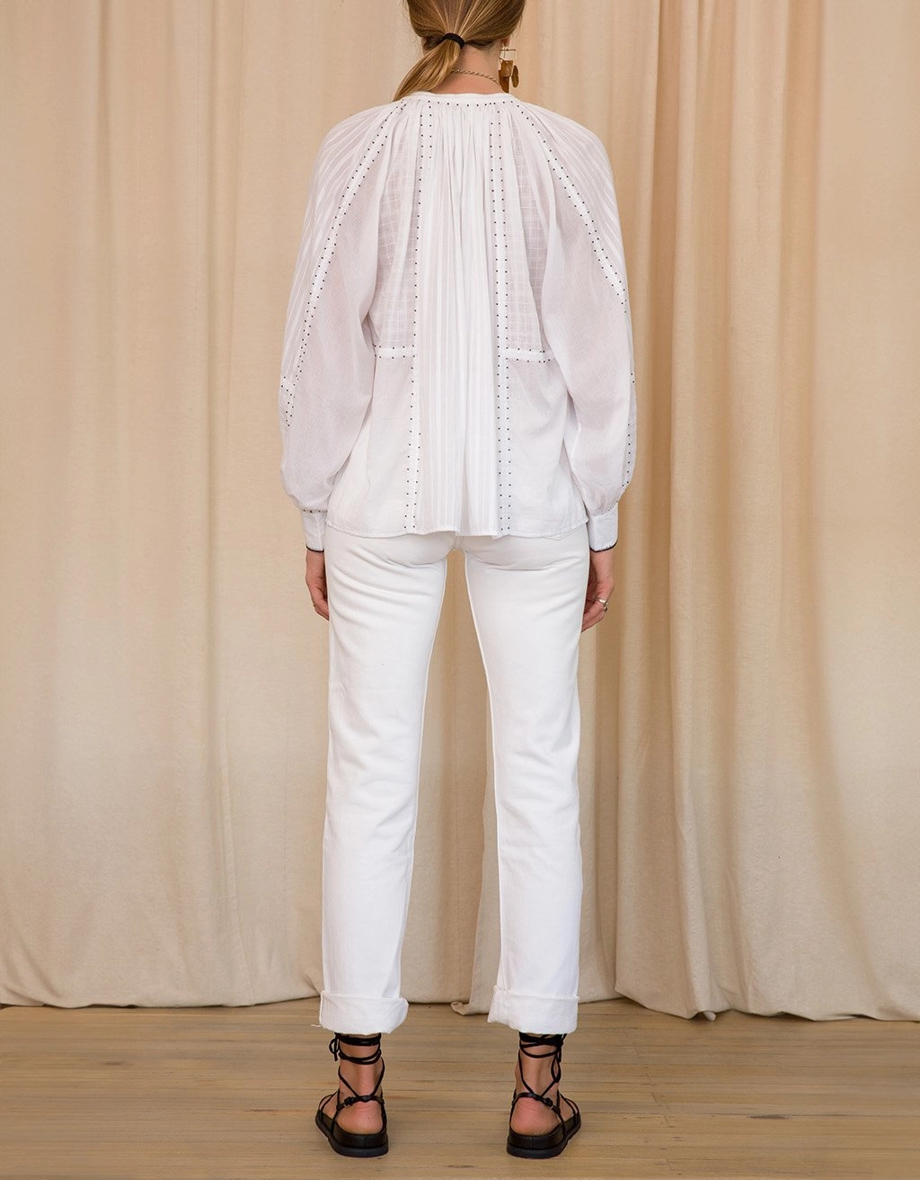 ilio nema thea blouse Flex Fit Collar