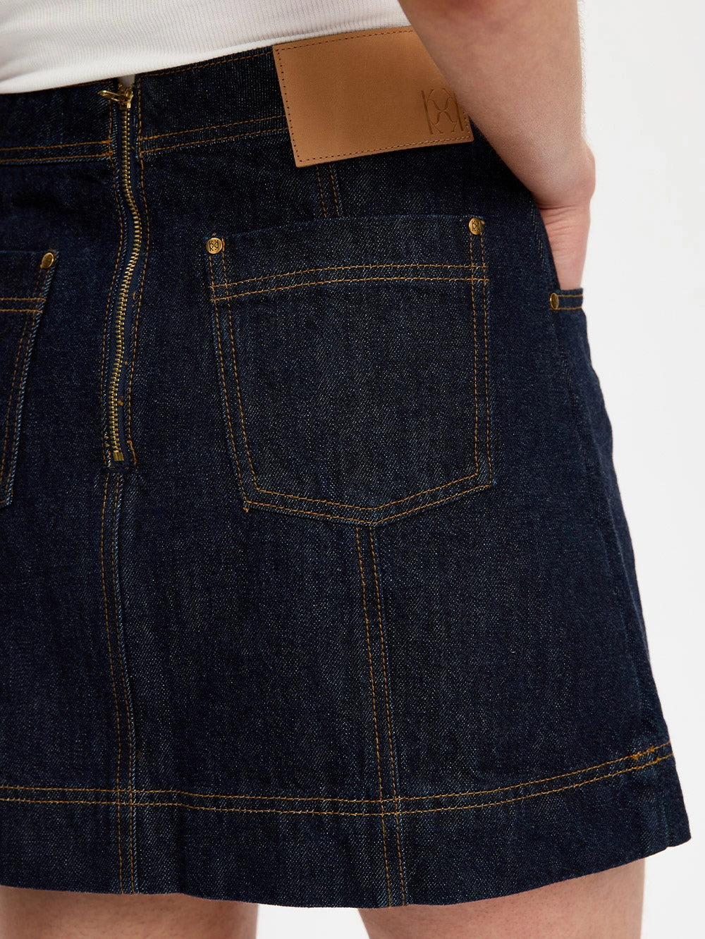 Heat Dissipating Fabric Immy Denim Mini Skirt