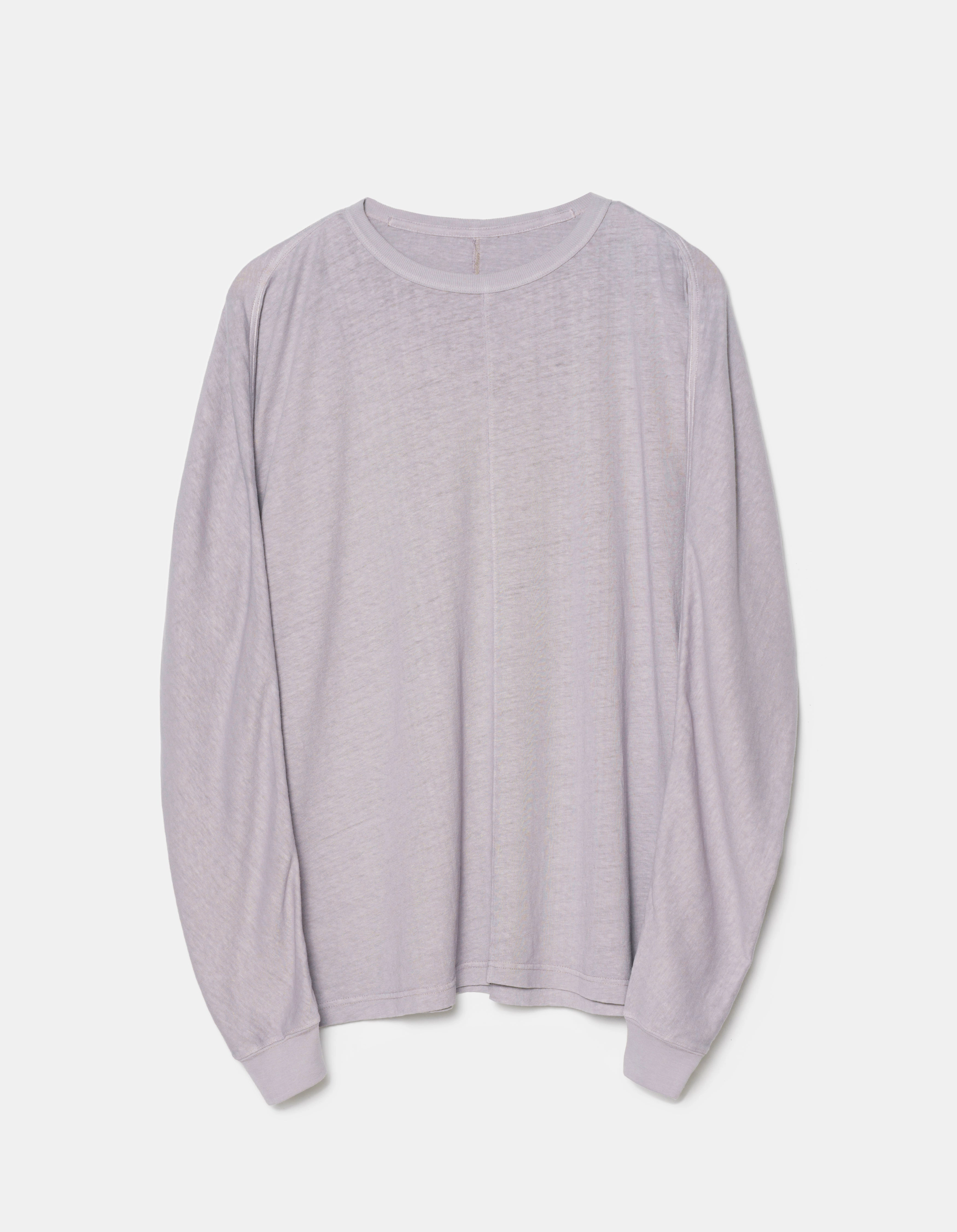 5245 Hemp Cross Oversized L/S T-Shirt Purple Ash Long Sleeve Polo