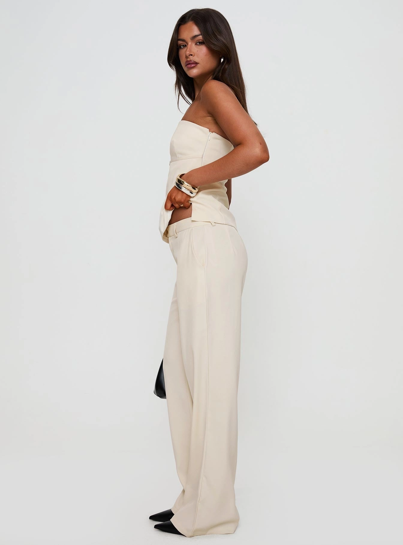 No Bunching Irresistible Wide Leg Pant Cream