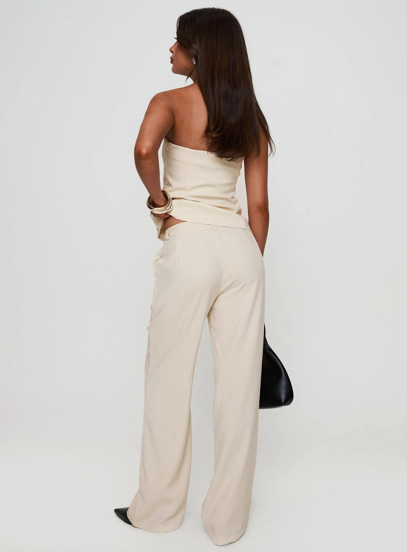 HighDensityWeave Work Essential Irresistible Wide Leg Pant Cream