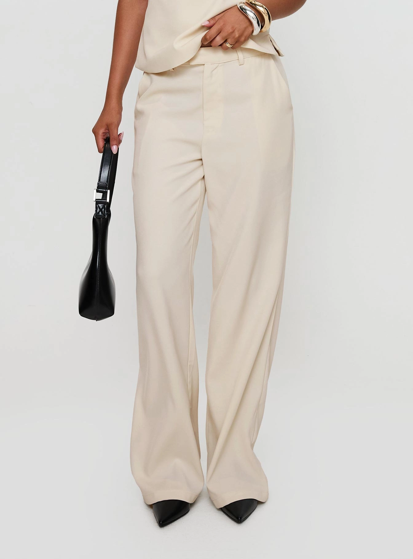 Shape Retention Irresistible Wide Leg Pant Cream