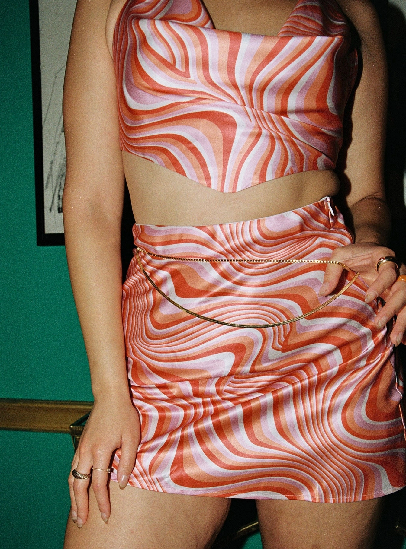 Jada Mini Skirt Multi Unique Feature Casual Feel