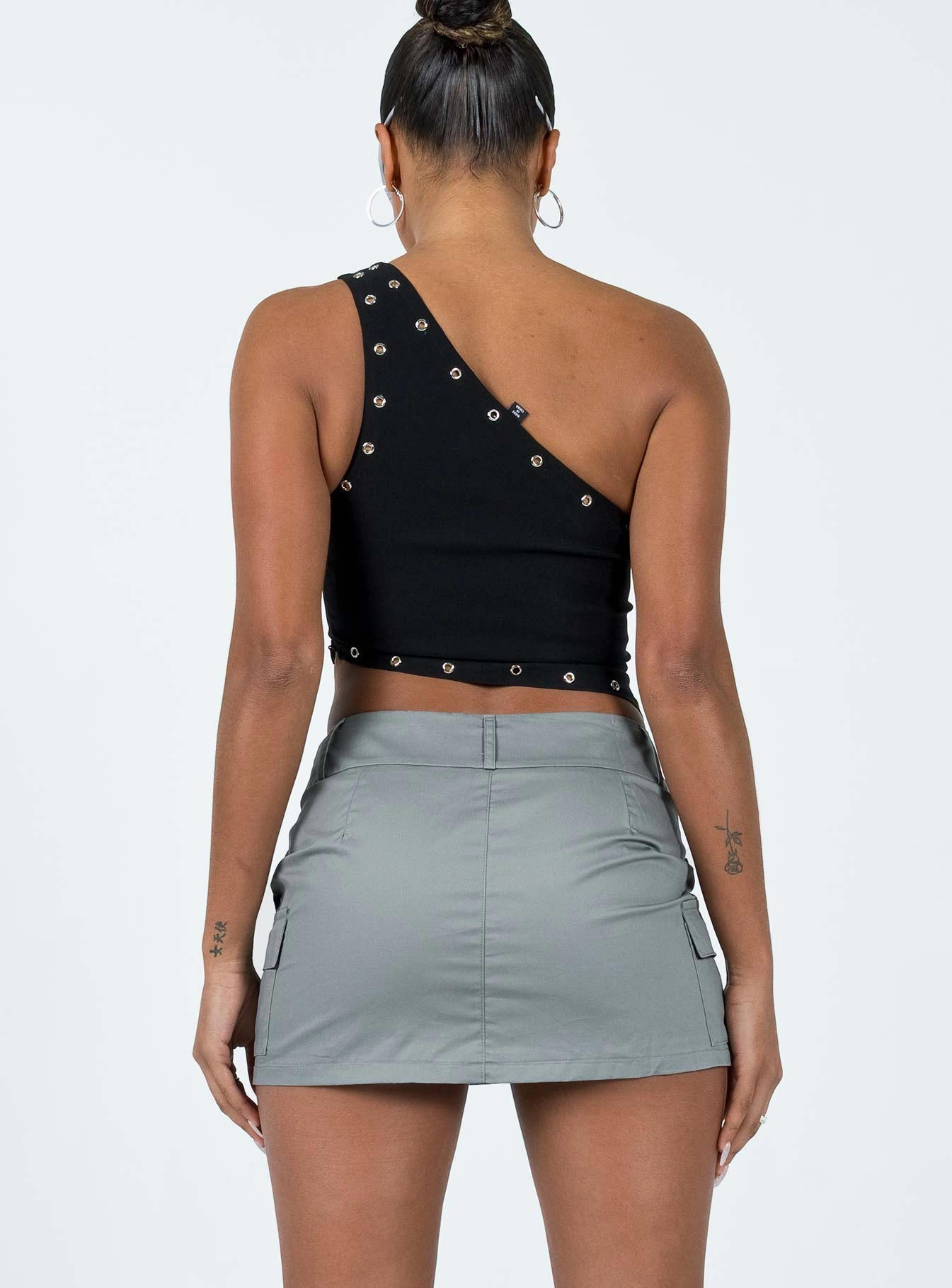 Travel Vibes Chill Tones Jameson Mini Skirt Grey