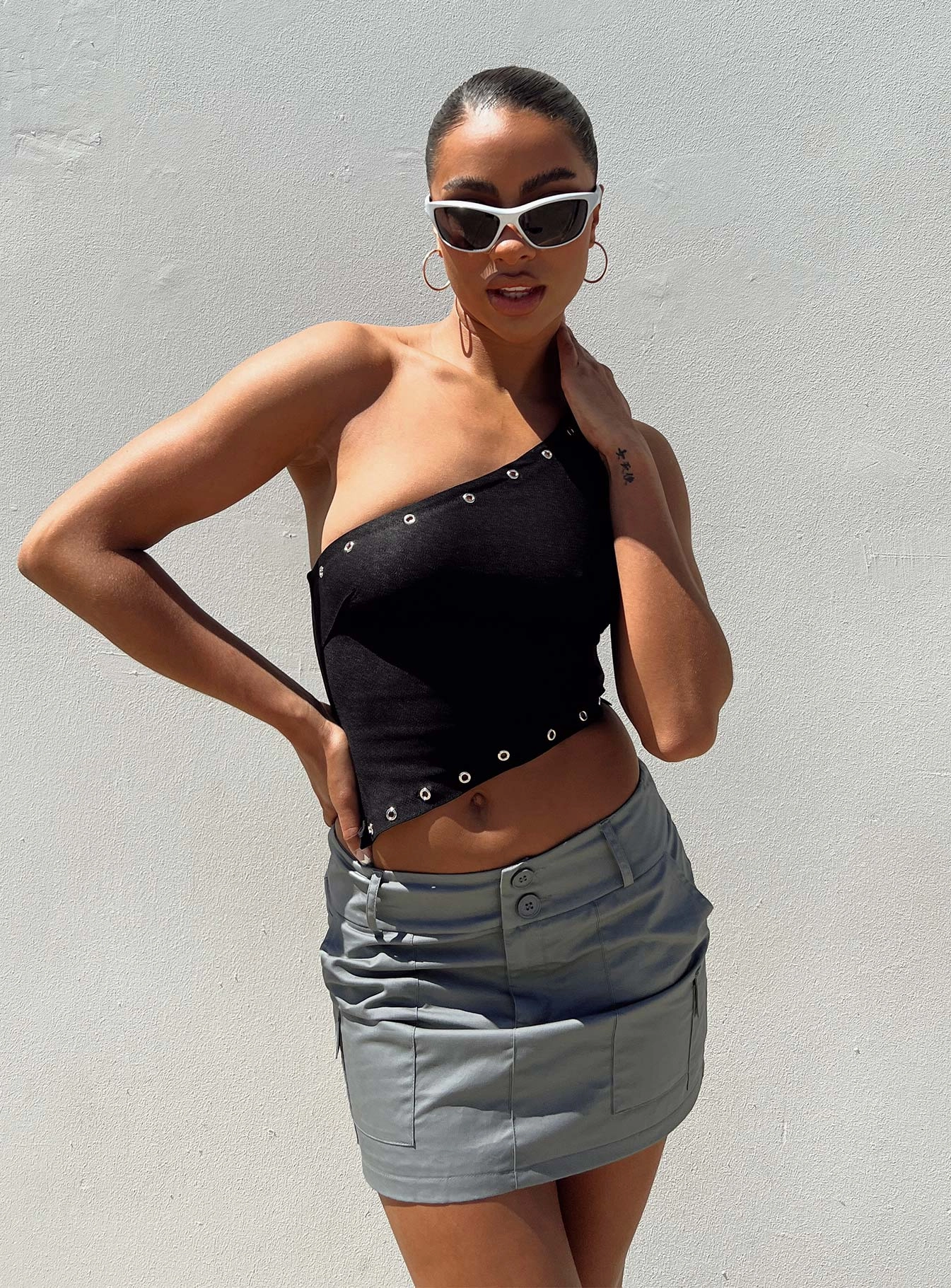 Jameson Mini Skirt Grey Fresh Mood Light Comfort