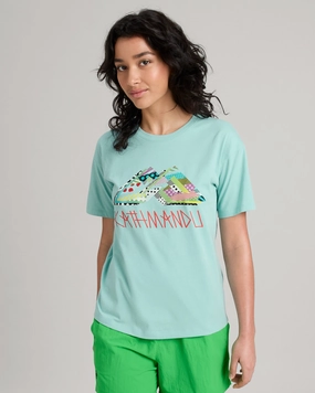 Casual Comfort Wear Moisture Management Technology Jason Woodside Kathmandu Logo Women's T-shirt - Splash