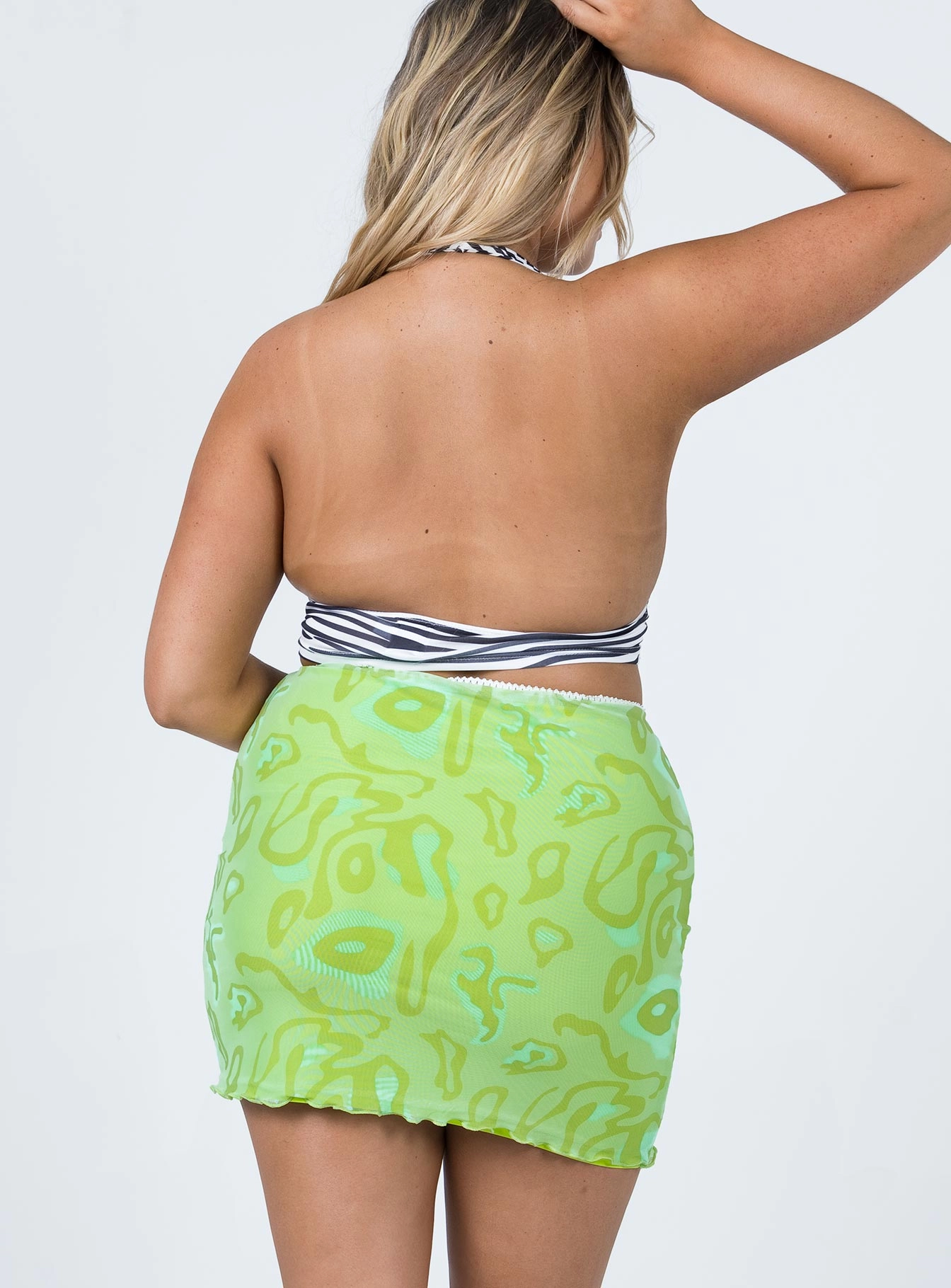 Easy Layers Jayan Mini Skirt Green
