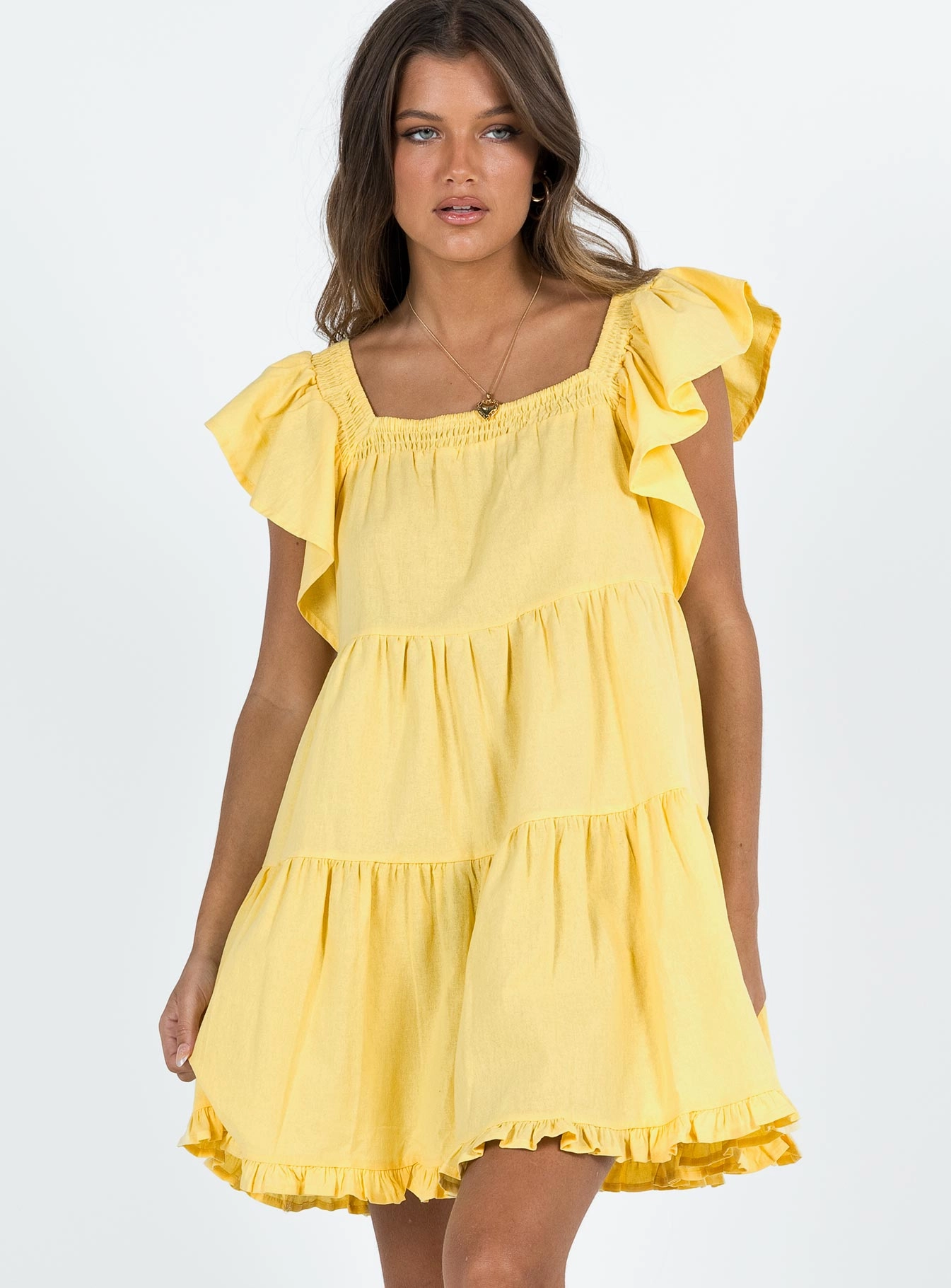 Go To Wear Jayson Mini Dress Yellow