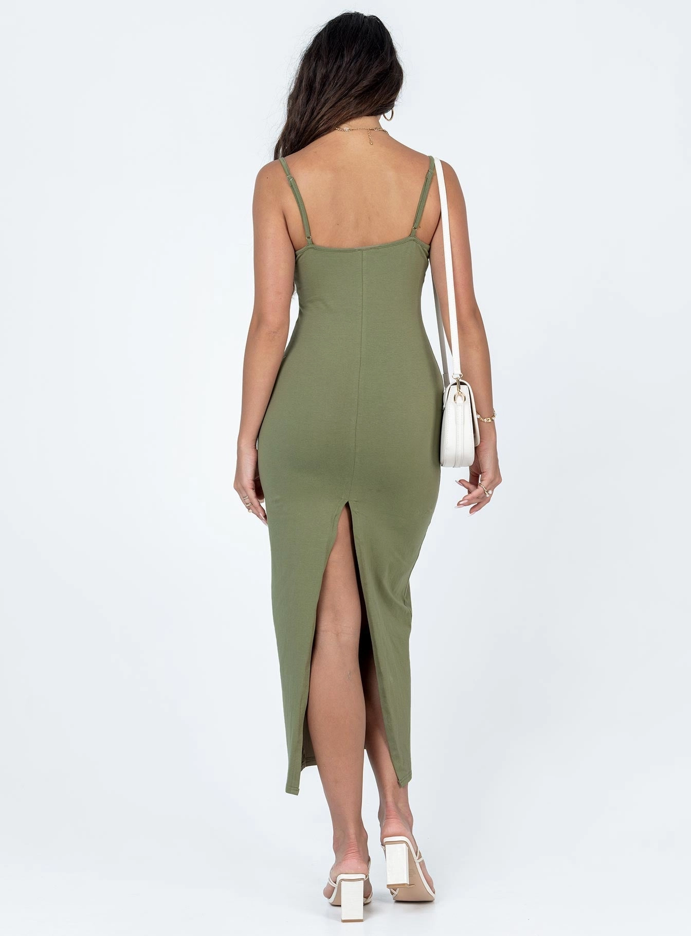 Jesy Maxi Dress Khaki Essential Piece