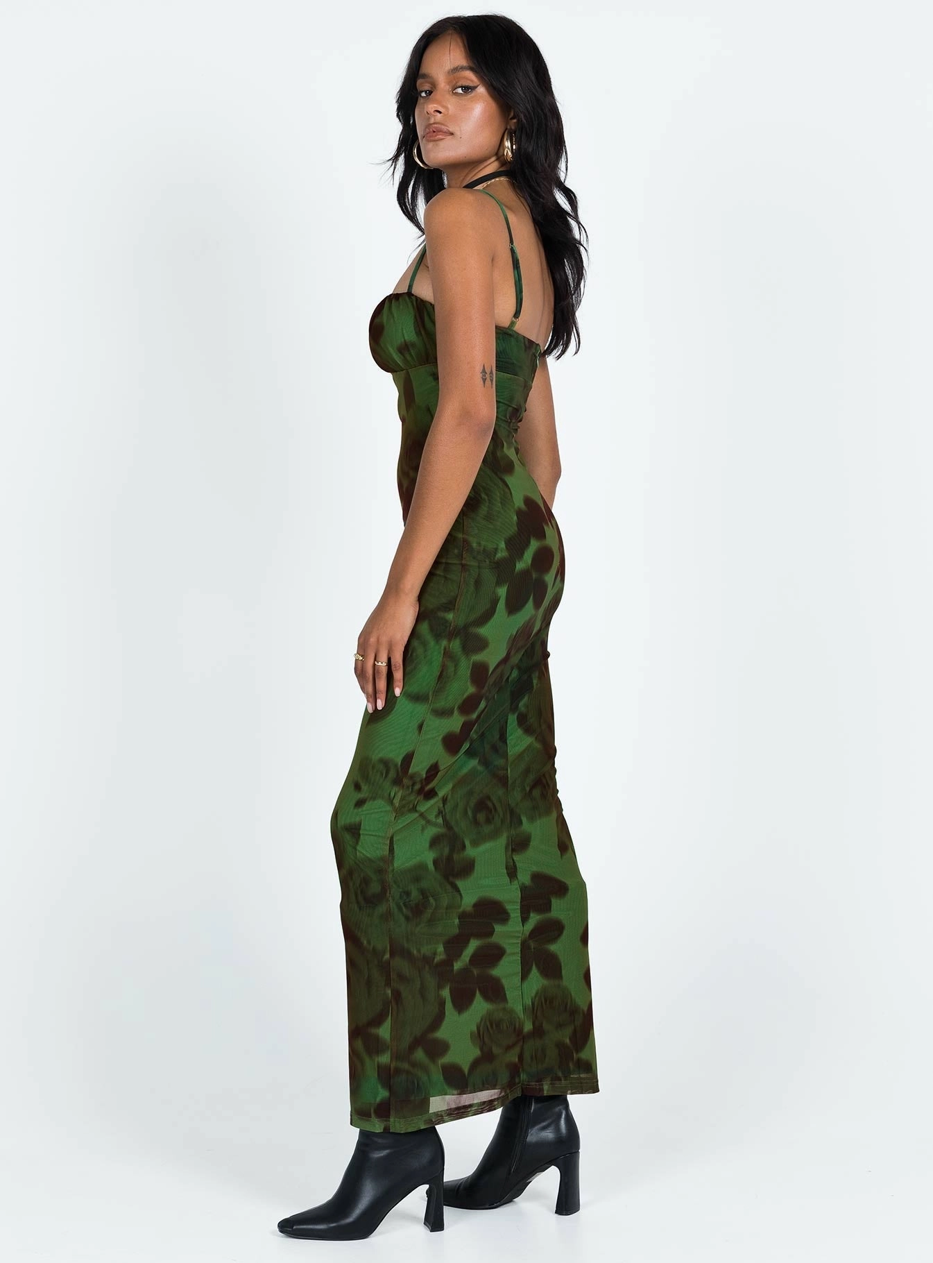 JGR & STN Thorne Maxi Dress Green Basic essential Bold Touch