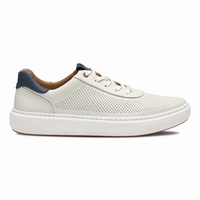 Relax Vibe Johnston & Murphy Men's Anders Perfed U-Throat White Full Grain