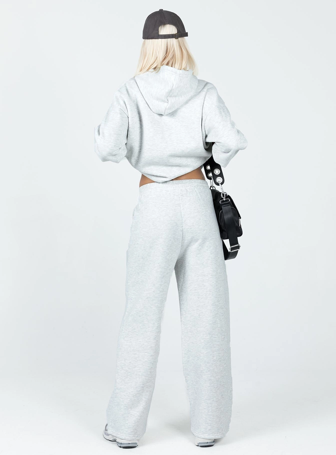 Kaiden Straight Leg Track Pant Grey Comfy Waistband Functional Comfort Wear