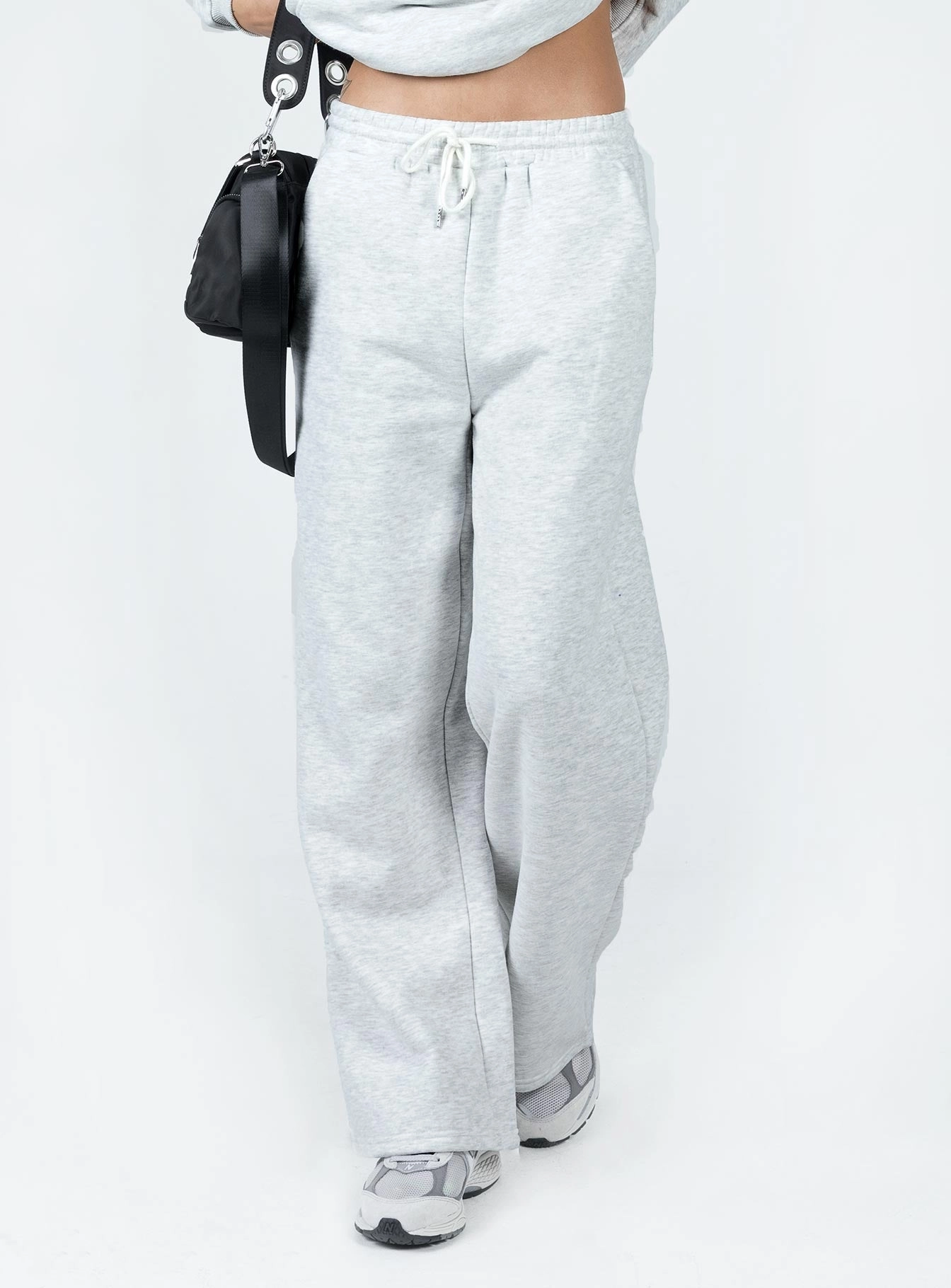 Kaiden Straight Leg Track Pant Grey Moisture Lock Technology Anti Static Fabric