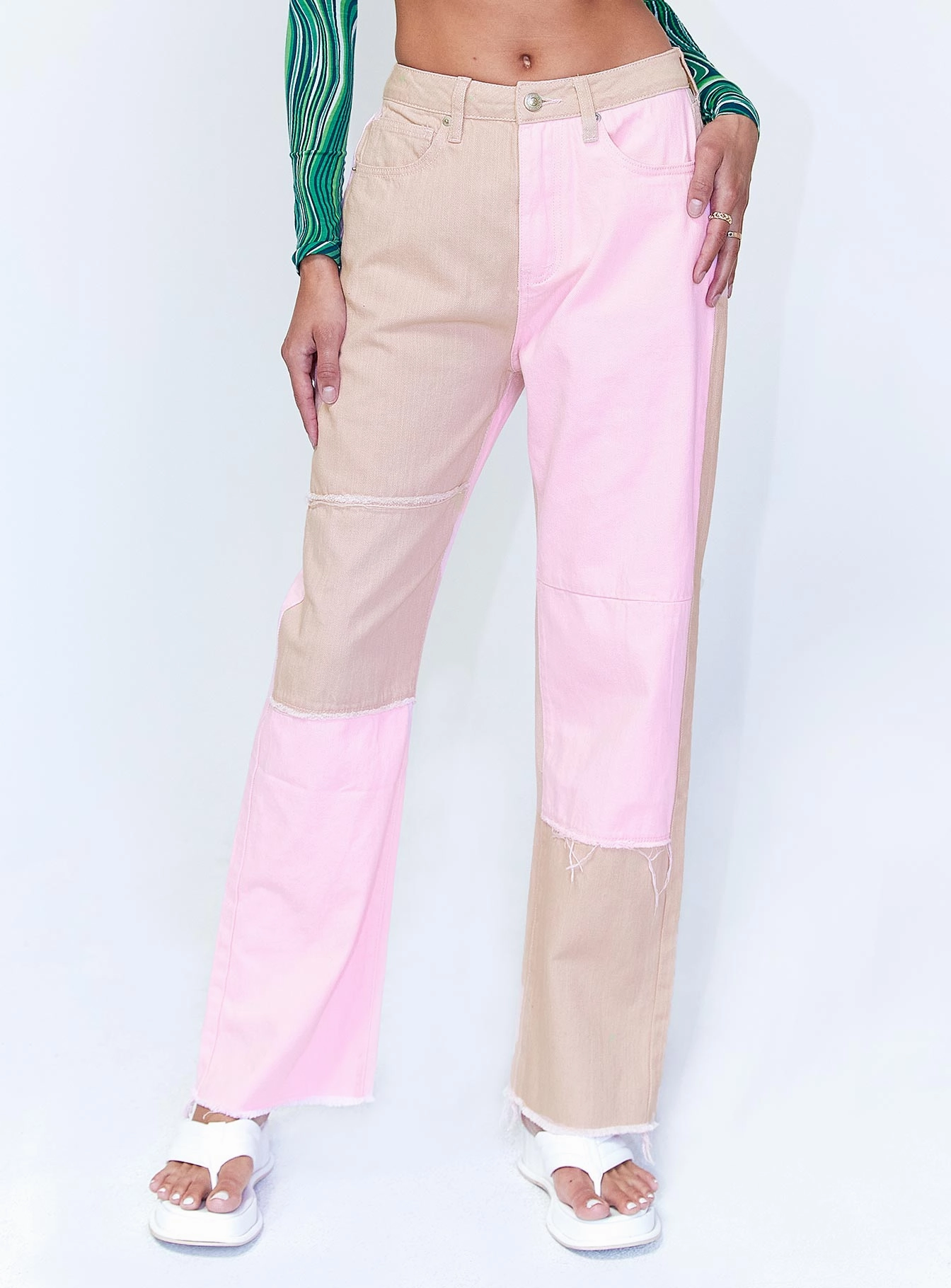 Holiday Vibes High Quality Day To Day Kaisha Denim Jeans Pink