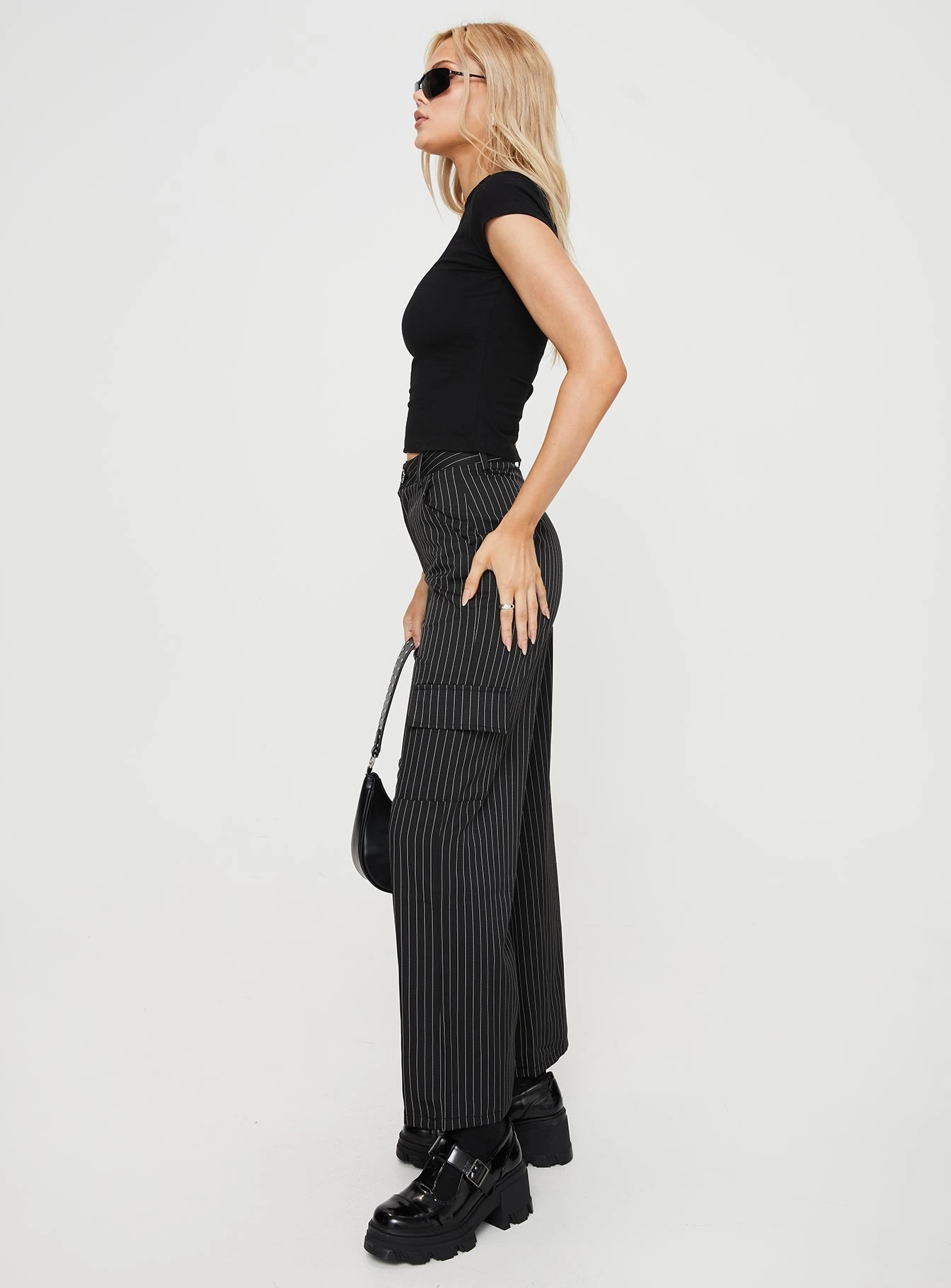Ergonomic Cut Perfectly Relaxed Katow Cargo Pants Black Stripe