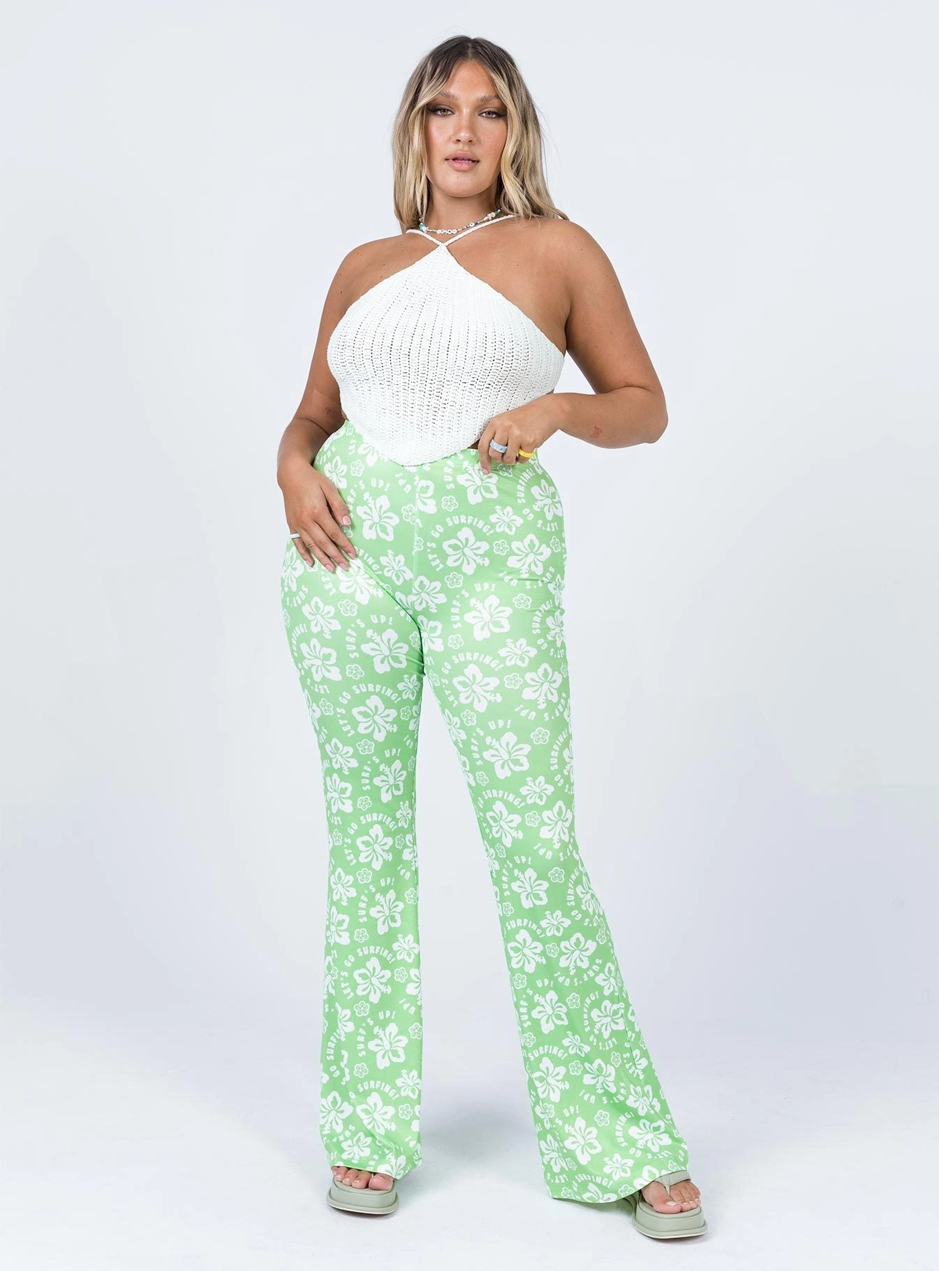 Keilee Pants Green Soft Wear