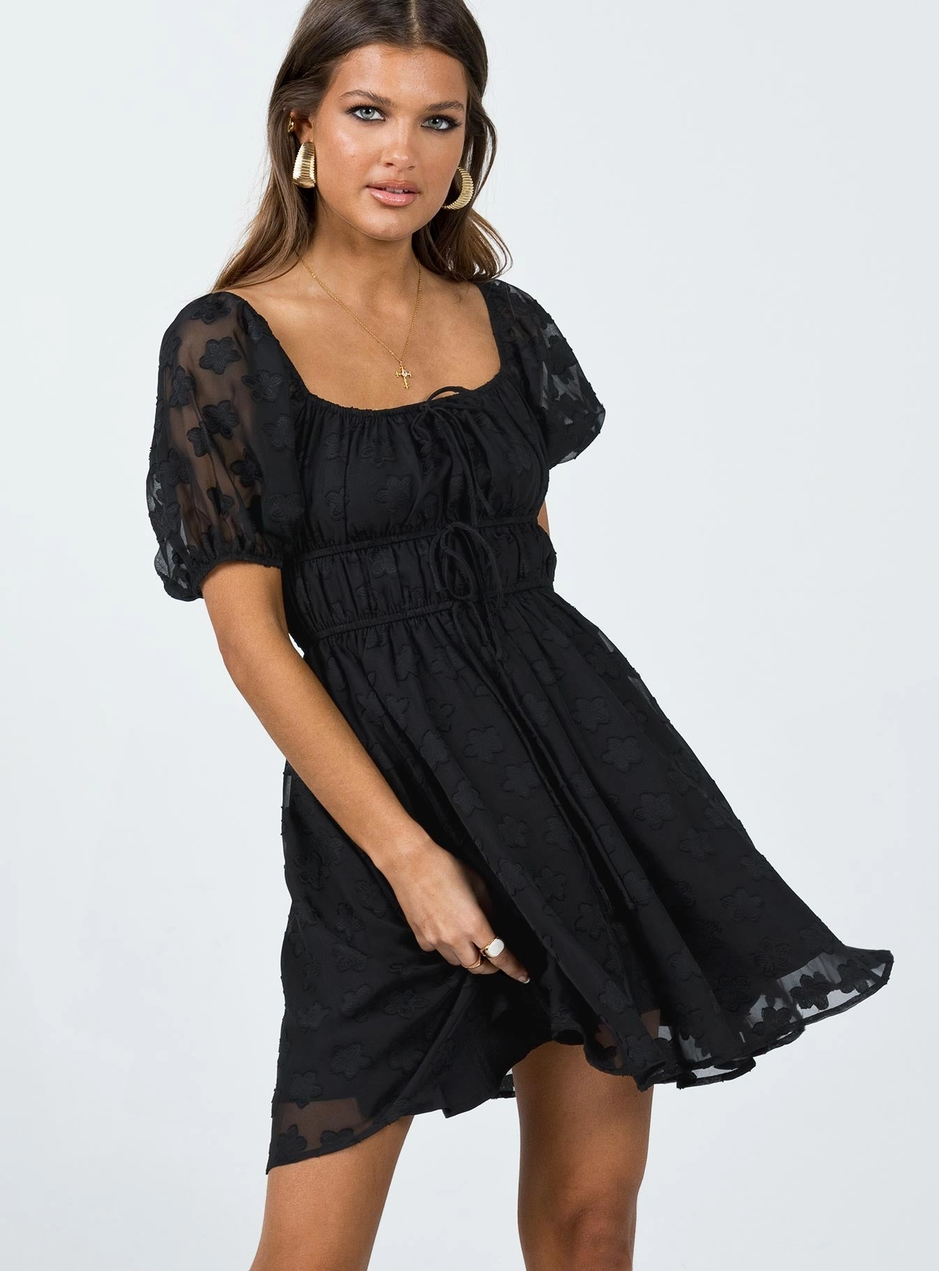 Delicate Mood Chic casual Kenny Mini Dress Black