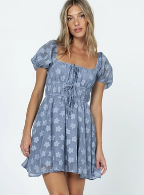 Kenny Mini Dress Blue Party outfit