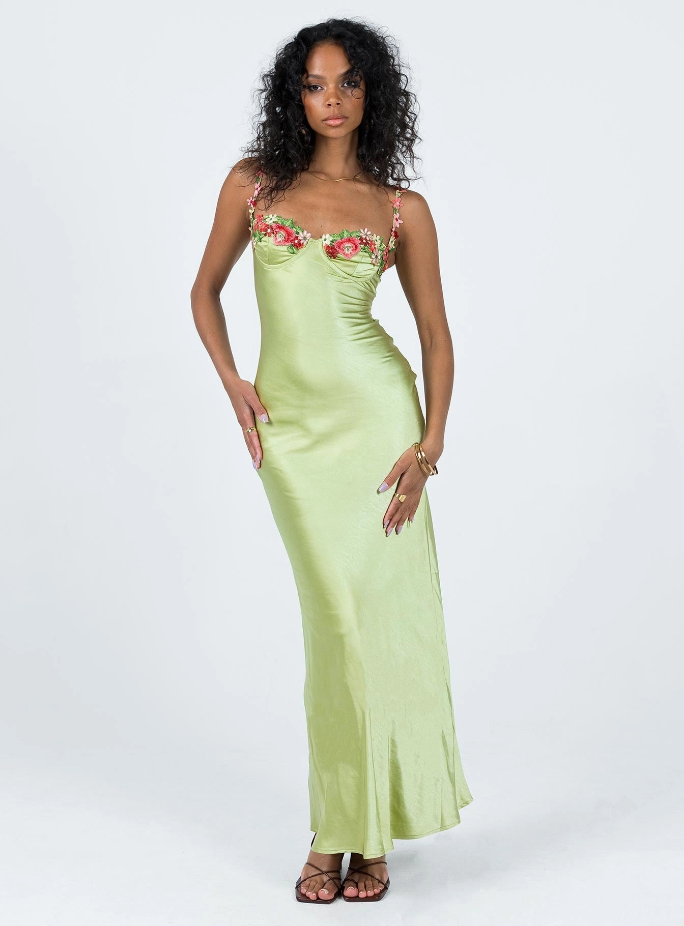 Wardrobe-Staple Kenzie Maxi Dress Green
