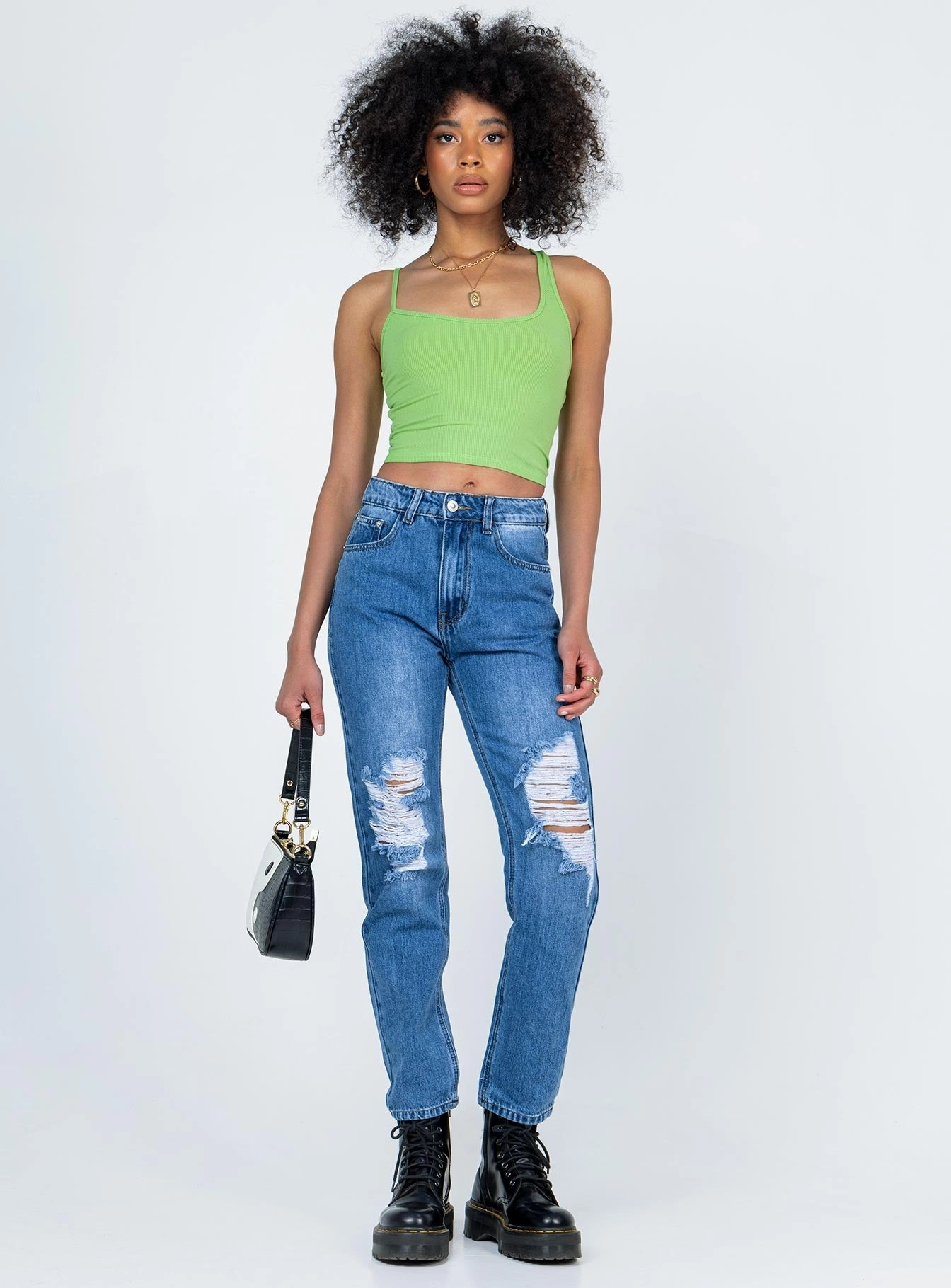 Khaled Skinny Mid Wash Denim Jeans Flexible Waist Chill Attire