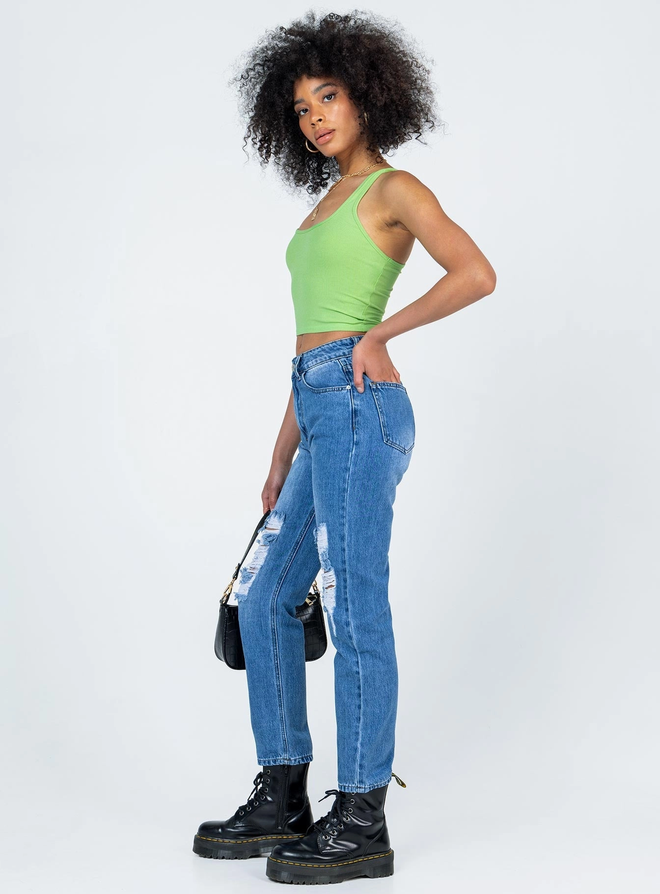 Simple Wear Khaled Skinny Mid Wash Denim Jeans