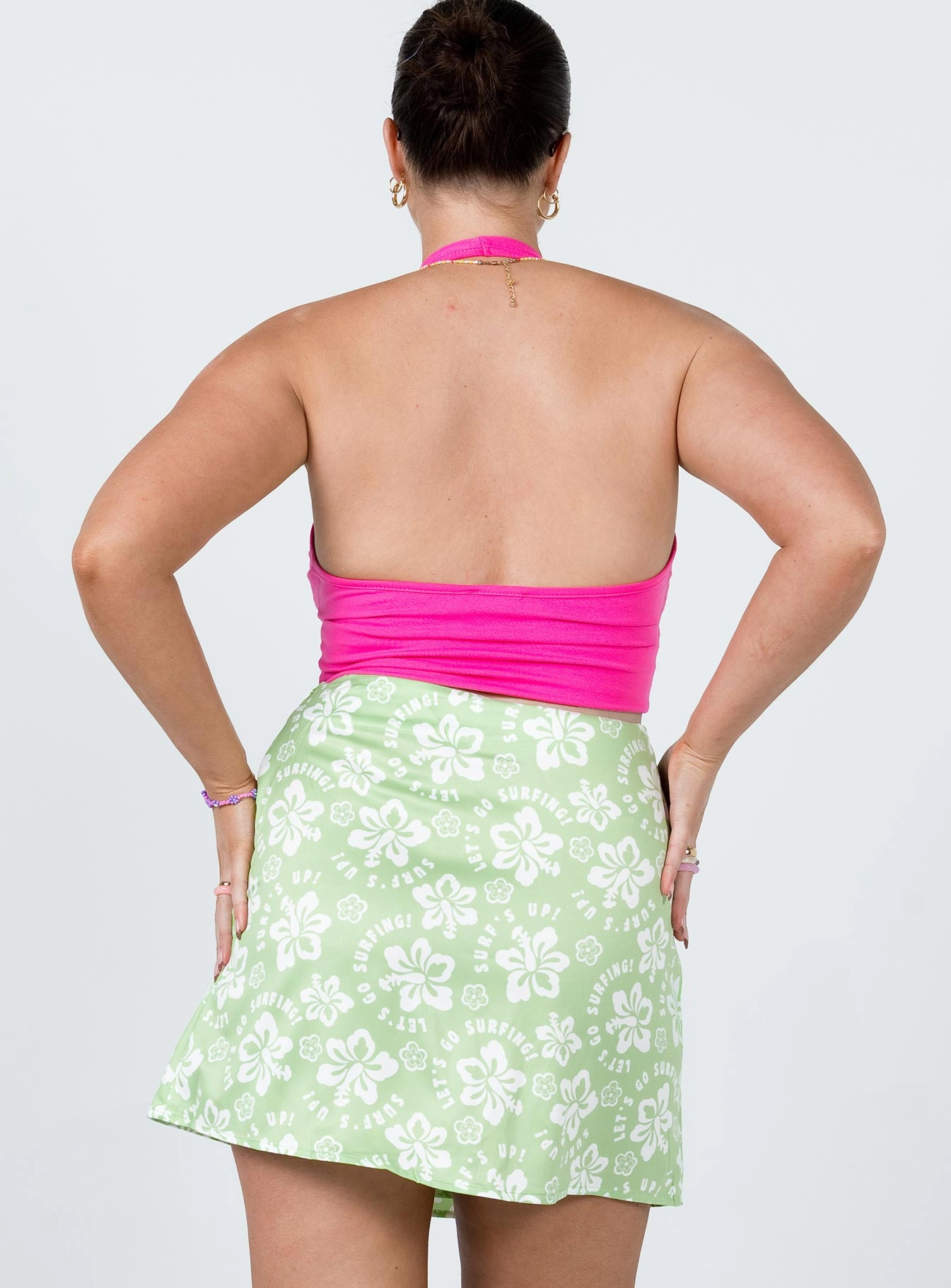 Everyday Favorite hypoallergenic material Kiki Mini Skirt Green