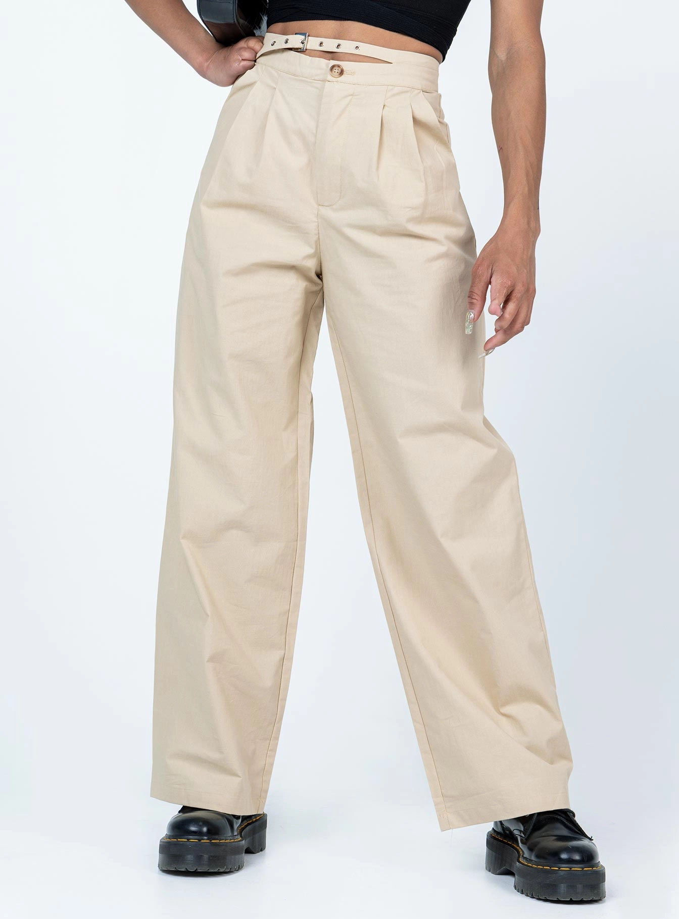 Kira-Jane Pants Cream Ultra Stretch Timeless Design