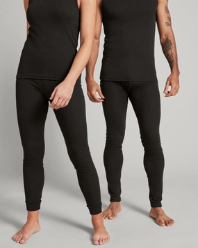Layered Ventilation Micro Channel Ventilation KMDCore Polypro Long John Pants - Black
